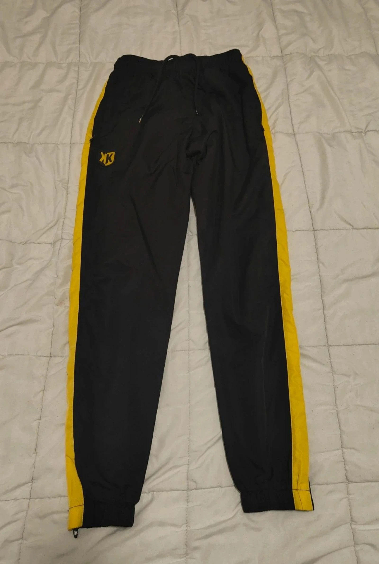 Bas de survêtement Foot Korner Noir et Jaune Taille S
